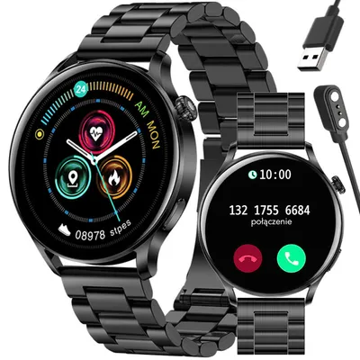 Smartwatch Rubicon rnce81 - wykonywanie połączeń, pulsoksymetr (sr045c)