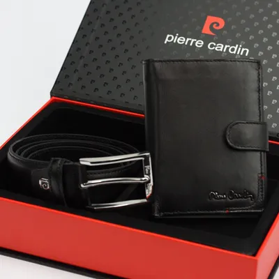 Zestaw prezentowy 13: pasek + portfel PIERRE CARDIN