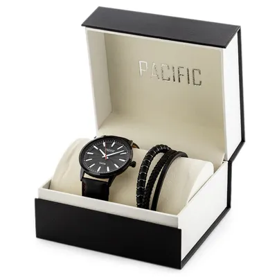 Zegarek męski Pacific x0087-10 - komplet prezentowy (zy093c)