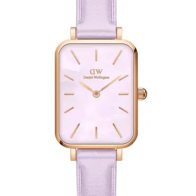 Zegarek damski Daniel Wellington quadro lavender mop 20mm dw00100637 + box (zw521b)