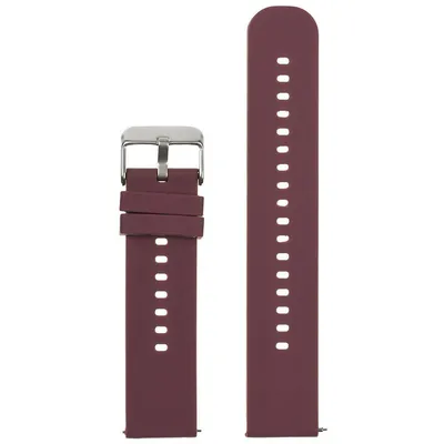 Pasek gumowy do zegarka u27 - fioletowy/srebrny - 22mm