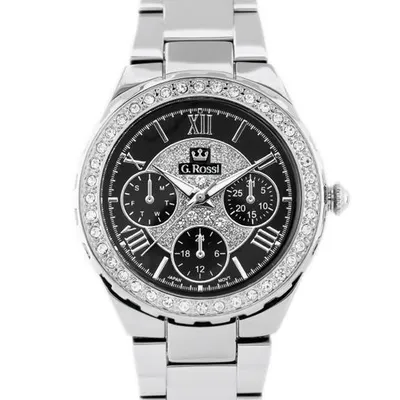 Zegarek G. Rossi - alore (zg646d) silver/black + box