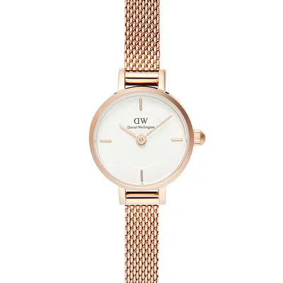 Zegarek damski Daniel Wellington petite mini rose gold stainless steel 19mm dw00100744 + box (zw523c)