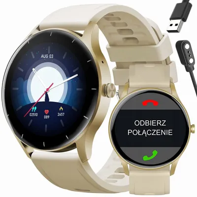 Smartwatch unisex Gravity gt2-4 - rozmowy bluetooth, własne tarcze (sg019d)