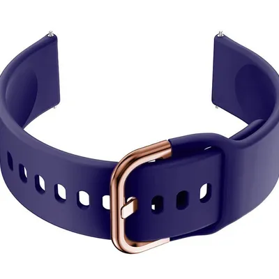 Pasek gumowy do smartwatch u01 - granat/rosegold - 20mm
