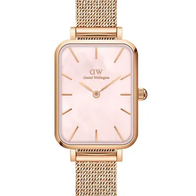 Zegarek damski Daniel Wellington quadro pressed melrose pearl 20mm dw00100510 + box (zw505o)