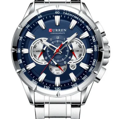 Zegarek męski Curren 8363 (zc018a) - chronograf