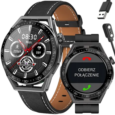 Smartwatch męski Rubicon rnce88 - wykonywanie połączeń, własne tarcze (sr033d)