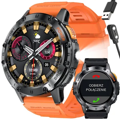 Smartwatch męski Gravity gt22-3 - amoled, dodatkowy pasek (sg030c)
