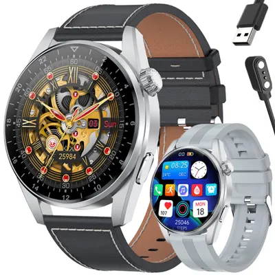 Smartwatch męski Rubicon rnce78 - wykonywanie połączeń, własne tarcze (sr025f)