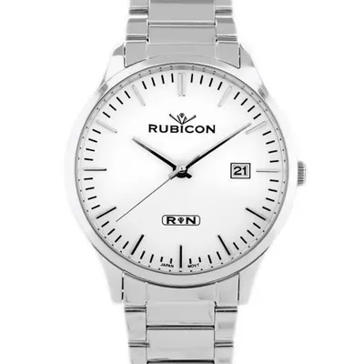 Zegarek męski Rubicon rndd60 (zr078a) - stalowy