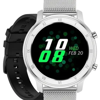Smartwatch unisex Pacific 17-3 bransoleta - srebrna + dodatkowy pasek (sy010c)
