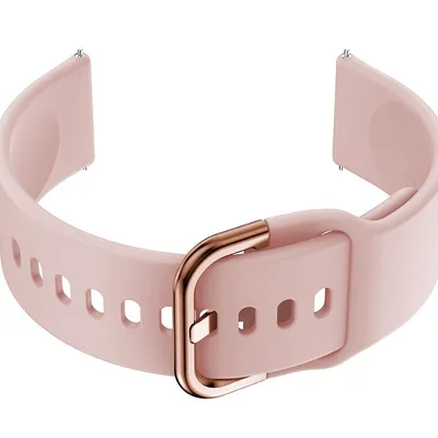 Pasek gumowy do smartwatch u01 - różowy/rosegold - 18mm