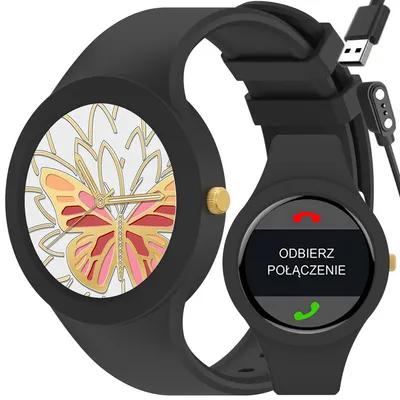 Smartwatch damski Gravity gt14-3 - rozmowy bluetooth, własne tarcze (sg026c)