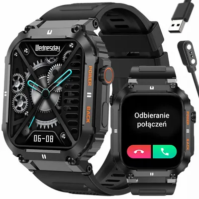 Smartwatch męski Gravity gt6-1 - wykonywanie połączeń, monitor snu (sg020a)