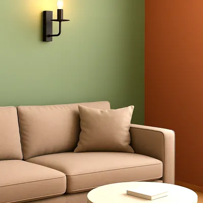 Kinkiet ścienny ELISSE czarny z talerzykiem – minimalistyczny design i elegancja w jednym