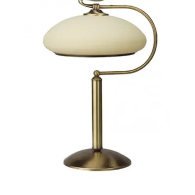 Lampa biurkowa gabinetowa z mosiądzu Róża