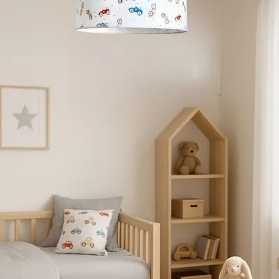 Lampa sufitowa dziecięca AUTKA do pokoju chłopca 35cm E27