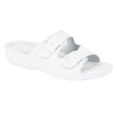 Buty damskie klapki regulowane fakirki masujące z kolcami NADIA