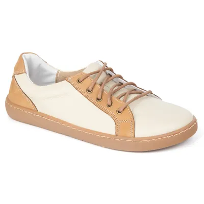 Buty skórzane damskie barefoot 910J beżowe
