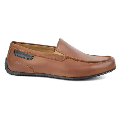 Mokasyny męskie skórzane 2105 camel