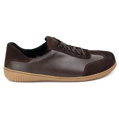 Buty męskie barefoot minimalistyczne skórzane 0742W brązowe