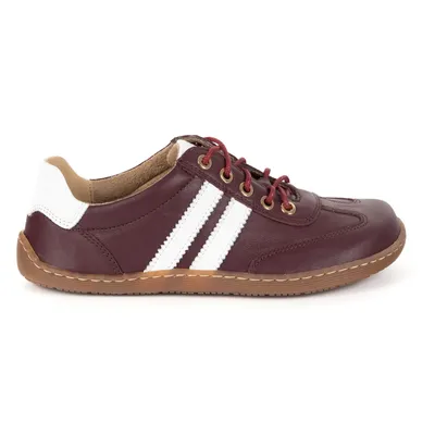 Buty BAREFOOT damskie skórzane minimalistyczne 1287 bordowe