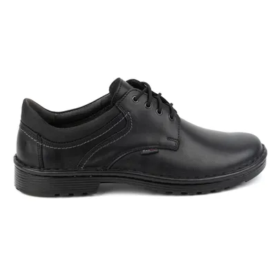 Buty męskie skórzane casual 11/27 czarne