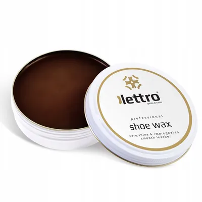 Pielęgnująca nabłyszczająca woskowa pasta do butów Lettro Shoe Wax 100ml średni brąz
