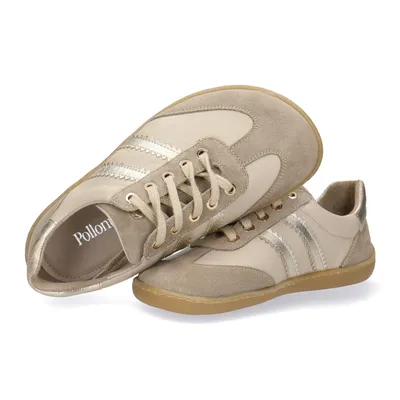 Skórzane buty damskie Pollonus Barefoot 5-1774-003 Wanilia+Złoto