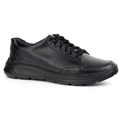 Olivier 928MA czarne męskie buty skórzane casual