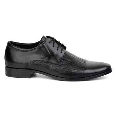 Buty męskie eleganckie skórzane 288T2 czarne
