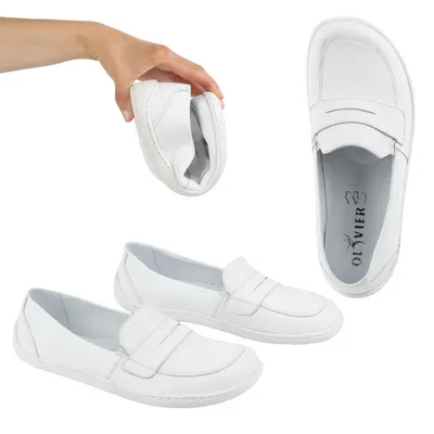 Barefoot damskie mokasyny skórzane minimalistyczne letnie 1280