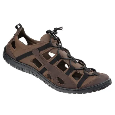 Buty męskie skórzane przewiewne rowerowe 262KZ brązowe