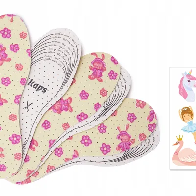 Komfortowe wkładki do butów dziecięcych Sweet Steps Pink for Kids - 3 pary