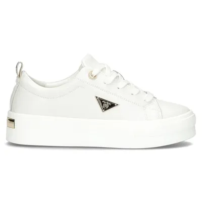 Skórzane sneakersy Filippo DP3533/25 WH Białe