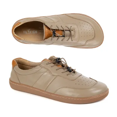BUTY DAMSKIE BAREFOOT SKÓRA MINIMALISTYCZNE SZEROKIE ARIA cappuccino