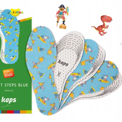 Komfortowe wkładki do butów dziecięcych Sweet Steps Blue for Kids - 3 pary