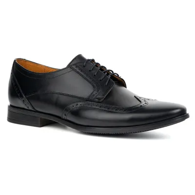 Męskie półbuty skórzane wizytowe typu brogsy | Model 1023 Buty Olivier czarne