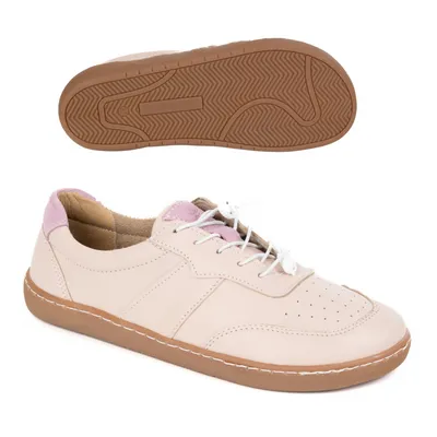 BUTY DAMSKIE BAREFOOT SKÓRA MINIMALISTYCZNE SZEROKIE ARIA pudrowy róż
