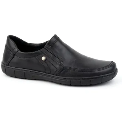 Buty męskie skórzane 790MP czarne