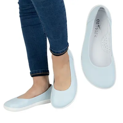 BAREFOOT Damskie CZÓŁENKA minimalistyczne wsuwane 1771POL błękitne