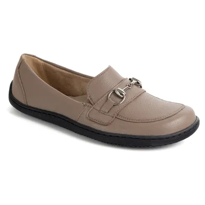 Barefoot damskie mokasyny skórzane minimalistyczne letnie 1288AR cappuccino