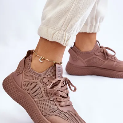 Sneakersy damskie półbuty memory foam Big Star LL274416 beżowe