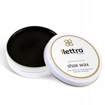 Pielęgnująca nabłyszczająca woskowa pasta do butów Lettro Shoe Wax 100ml czarna