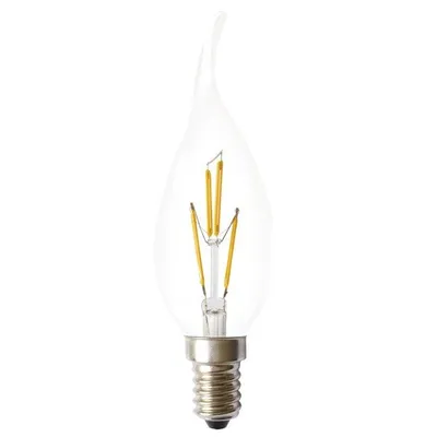 Żarówka filament led e14 3w ciepła 1800k świeczka płomyk c35-6