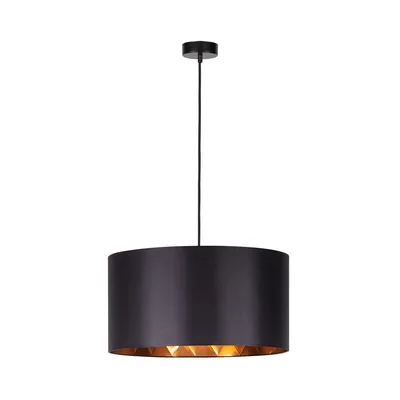 Victoria lampa wisząca 1xe27 max,60w czarny/czarny-miedziany/czarny 1424904