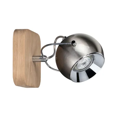 Ball wood kinkiet incl.1xled gu10 5w dąb olejowany/satyna 5131174