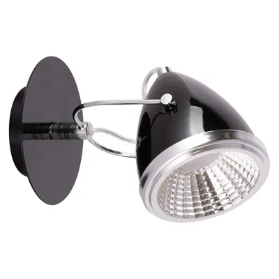 Lampa ścienna oliver w zestawie 1xgu10 led 5,5w chrom metal/czarny metal 5109104