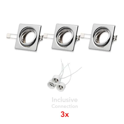 Cristaldream zestaw downlightów 3xgu10 max.50w chrom metal 23050328